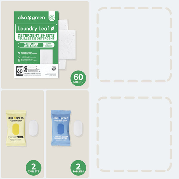 Laundry Leaf + Spray Cleaner Tablets